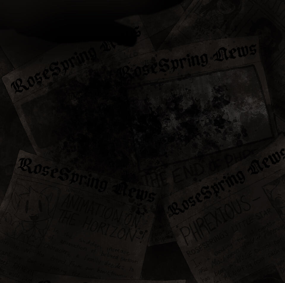 Newspapers. There's a lot that are covered in ink...